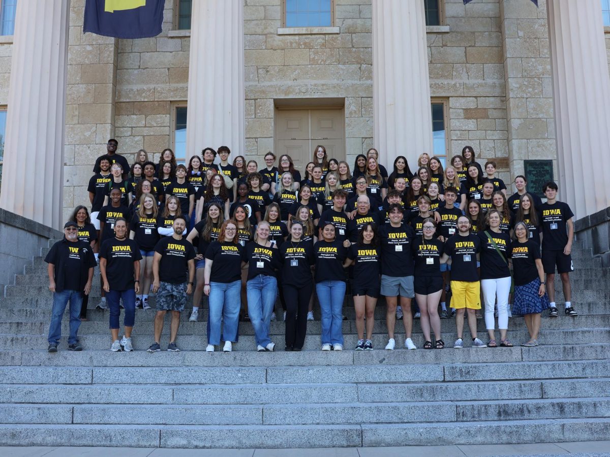 Camp photo with the campers, counselors, instructors, and staff